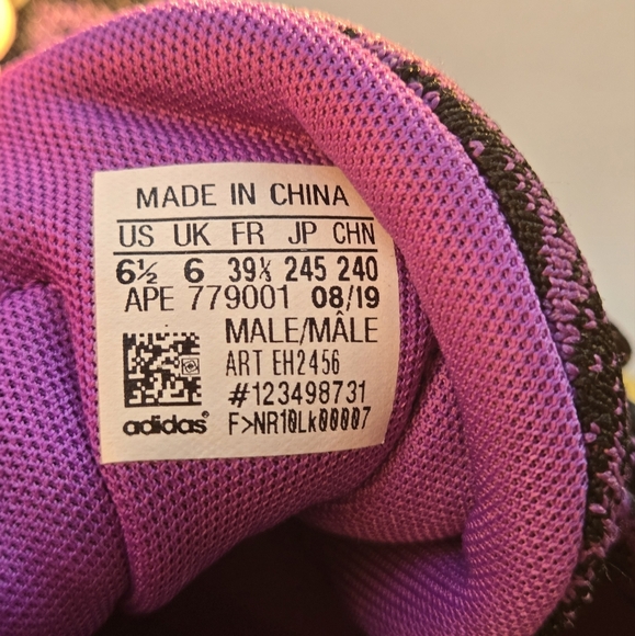 Star Wars Adidas Men's Size 6.5 Basketball Sneakers Purple - Picture 4 of 8